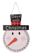 Julkalender i Trä, Klockform, Jultomte, Lycka Till