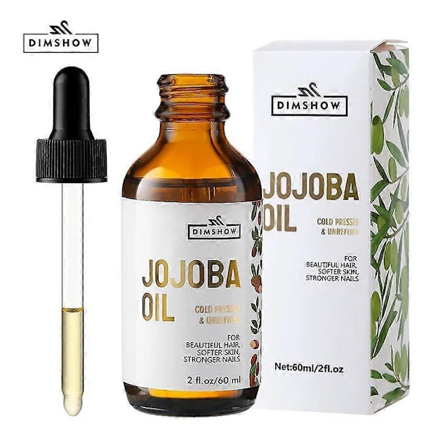 Jojobaolja för Hår, Ansikte & Hud. Gua Sha Olja för Ansiktsmassage & Dermaplaning Ekologisk, 100% Ren, Naturlig