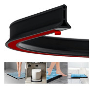2m Self-Adhesive Shower Strip, 4cm High Waterproof Rubber Strip for Bathroom and Kitchen, Shower Threshold / Water Barrier