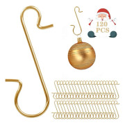 120 Pieces Christmas Tree Hooks, Christmas Balls, Small Ornaments