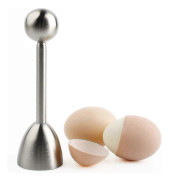 Mjuk hårdkokt äggknäckare Topper Rostfritt stål Skalavskiljare Remover Ägg Cutter