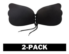 Osynlig Självhäftande BH - Push-Up - Svart - A-kupa 2-Pack