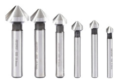 FRITZFURT 3201-3206 Konisk försänkarset 6 delar 6.3 mm, 8.3 mm, 10.4 mm, 12.4 mm, 16.5 mm, 20.5 mm HSS-G korrosionsbest