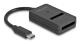 DeLOCK 64198 dockningsstationer för bärbara datorer USB Type-C Svart