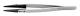 Knipex 92 81 04, Rostfritt stål, Rostfritt stål, Spetsig, Rak, 17 g, 10 mm