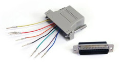 StarTech.com GC258MF kabelomvandlare (hane/hona) DB-25 RJ-45 Grå