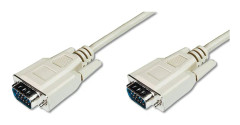 Digitus AK-310100-018-E VGA-kabel 1,8 m VGA (D-Sub) Beige