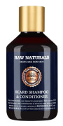 Raw Naturals, Beard Shampoo & Conditioner, 100% vegan, Beard Shampoo, Softness, 250 ml