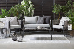 Preveza Loungegrupp Utomhus 120 cm - Grå