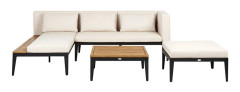 Loungegrupp med fotpall Bracciano 3-Sits - 3-Sits