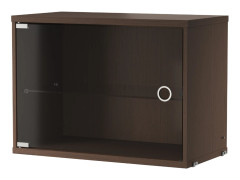 Skåp med glasdörr 58x30 Mörk EK