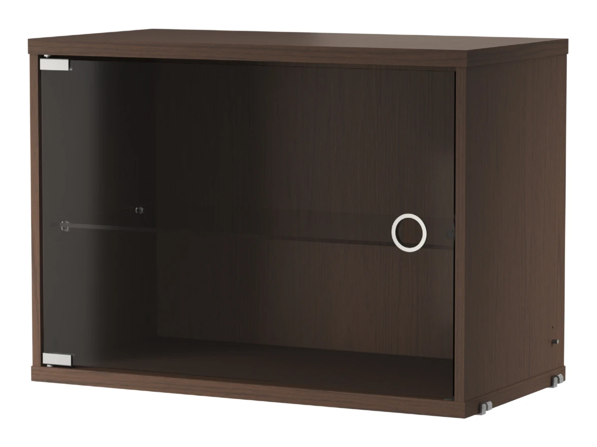Skåp med glasdörr 58x30 Mörk EK