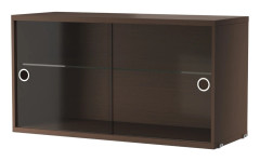 Vitrinskåp 78x30x42 Mörk EK