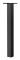 Poststöd för brevlåda - DUOKU - YTG-1-H - Svart thermolackerad stål - 1094x300x150 mm - Universell platta Svart (pulverbeläggning)