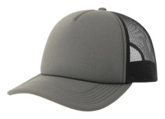 Atlantis Unisex Vuxen Rapper-S 5 Panel Återvunnen Truckerkeps med Mellanvisir Dark Grey/Black One Size