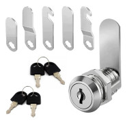 Brevlådsnyckel 4 nycklar levereras med 5 olika slutbleck Brevlådsnyckel 20 mm Skåplås Lådlås Brevlådscylinder Brevlådsspaklås för