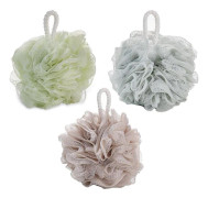 Duschpuff 3 delar Avkopplande Bad 13 Cm 60 G Skrubbsvamp Mjuk Svamp Duschsvamp Badsvamp Massagesvamp Duschloofahs Nät Blå Grön
