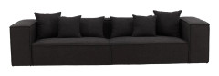 Gillholmen Soffa 3-sits Svart/Mörkgrå