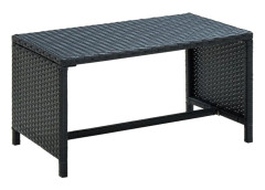 vidaXL Soffbord svart 70x40x38 cm konstrotting