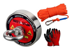 Magnetkit, Hög Dragkraft, Komplett Fiskeset,500LBS Magnetrep