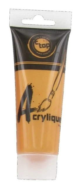 Mat akryl färg guld 75 ml tub