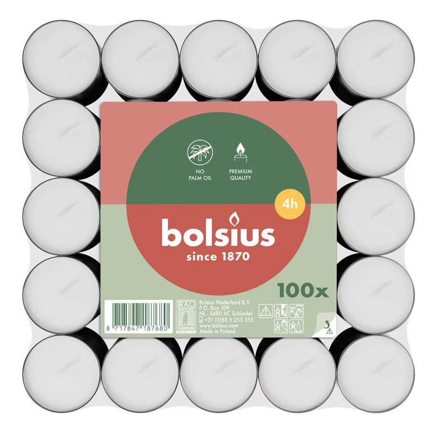 Värmeljus BOLSIUS 4h 100/fp