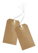  Etikett Manilla Tags Kraft 10/FP