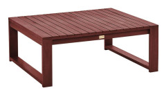 Des Moines Sidobord och Soffbord Utomhus 90 cm Trä - Rödbrun