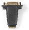 Nedis CVGB34911BK kabelomvandlare (hane/hona) HDMI Type A (Standard) DVI-D Svart, Guld