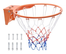 Basketfälg, väggmonterad basketbåge, Heavy Duty Q235 Flex Rim, 18" standard för inomhus och utomhus för barn och vuxna.