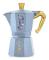 Italiensk kaffekokare - BIALETTI - Moka express - Birdgerton-kollektionen - 6 koppar - 250 ml - Blå / Blommor