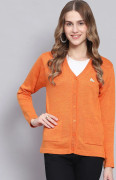 Monte Carlo Dam V-ringad Kofta XL orange