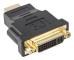 Lanberg AD-0014-BK kabelomvandlare (hane/hona) HDMI DVI-D (F) (24 + 5) Svart