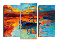 Canvastavla Scenic 3-pack Flerfärgad - 20x39 cm