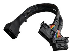 B6 OBD2 Splitter 16 Pin OBD II Splitter Förlängning 1x Hane Och 2x Hona Förlängningskabel Adapter (30cm) (1-pack) - Jxlgv