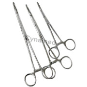 3 Pean HEMOSTAT pincett böjd 6\" 8\" 10\" Hemostat pincett tång helt tandad rostfritt stål