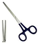 Tysk vinylgrepp låsande rak och böjd hemostat - Hemostatisk tång - Låsande pincettklämmor i rostfritt stål - Idealiska hemostater för sjuksköterskor, fiske