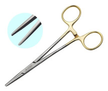 Artärklämma 6\" Rak Hemostat Myggor, Guldpläterat Handtag, Låstångsklämmor, för Sjuksköterskor, Fisketång, Flugbindning, Hantverk Kelly Forc