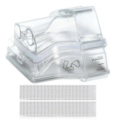 Ersättningsvattenkammare för AirSense 10 & AirCurve 10, extra med 40-pack ersättningsfilter för CPAP-maskiner