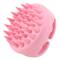 Rosa Hårbottenmassager Schampoborste, Handhållen Silikon Huvudtvättborste för Dusch, Skrubb för att Ta Bort Mjäll