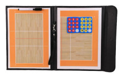 Foldbar Volleyboll Clipboard Coaching Board med Penna Lätt Bärbar Volleyboll Dry Erase Board Undervisningsverktyg