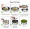 3-Tier Stainless Steel Sprouting Kit with Enhanced Drainage for Indoor Seed Growing