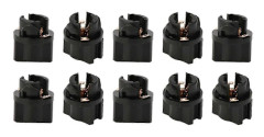 2026 10st 12V Glödlampor Sockel Lamphållare Bil Instrumentbräda Instrumentpanel Kluster Glödlampa Bas T5/T10 LED Vridlåssockel