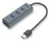 USB 3.0 Metal Passive HUB USB Hub - 4 porte - Grey