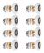 Shower Door Roller, Sliding Door Wheel, Shower Enclosure Rollers, Replacement Wheel for Roller with 27mm Wheel Diameter, 8 Pieces