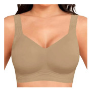 Dam BH Jelly För Push Up Utan Bygel BH Bekväm Mjuk Smörig Yoga Bralette Vardags Sport T-shirt Kaffe Coffee M