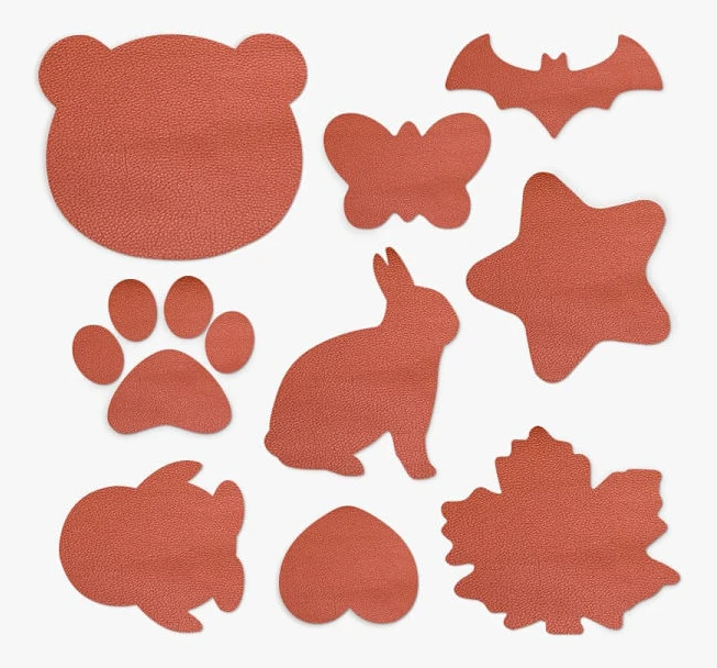 INF Self-adhesive leather patch (9 pre-cut shapes)