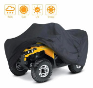 Sand Buggy Cover Black Compatible with ATV for Outdoor Use with 210D Oxford Fabric Protection Against Rain, Sun, UV, Snow and Wind Model 3