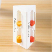 Hourglass, Sand Clock, Decorative Hourglass 3/5/7 Minutes, Sand Timer, Kitchen Training, White