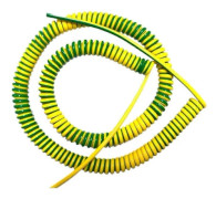 Spiralkabel 4 meter töjbar, 0,5 mm kvadratisk styrning, enkelkärnig 17 AWG, 6 mm, 0,75 mm, 1 mm, 1,5 mm, 2,5 mm